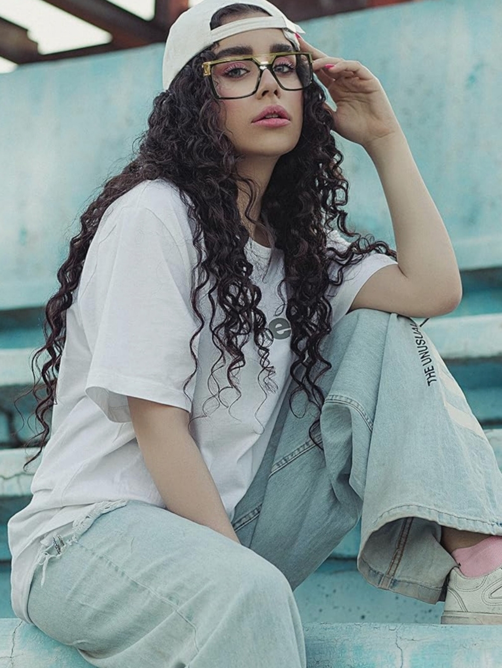 FEISEDY NWOT  80s Square Oversized Unisex  Sunglasses 90s Hip Hop